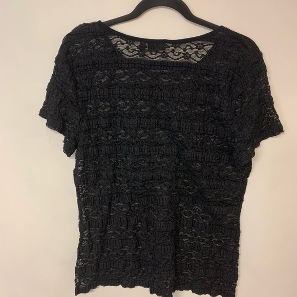 Apt 9 Blouse Lace Dark Romantic Whimsigoth Feminine Womens SZ XL - Picture 3 of 8